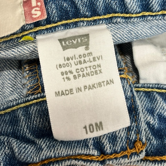 Levi’s 515 Vintage Custom Denim Shorts Punk Patchwork | Women’s 10 - Picture 12 of 13